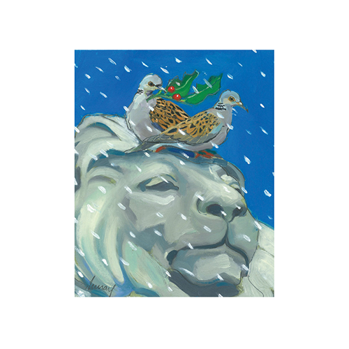 Two Turtle Doves - Custom Holiday Cards by Keith Murray KTouchCards.com  
