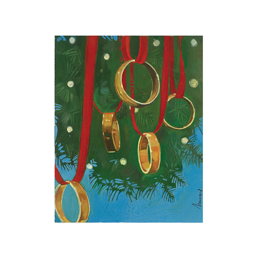 Five Golden Rings - Holiday Cards by Keith Murray KTouchCards.com 